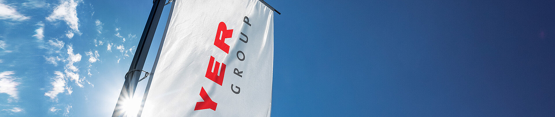 hoyer-合影-公司-旗帜-蓝色-蓝天
